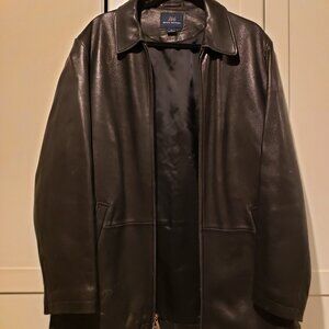 Men's Black Leather Jacket